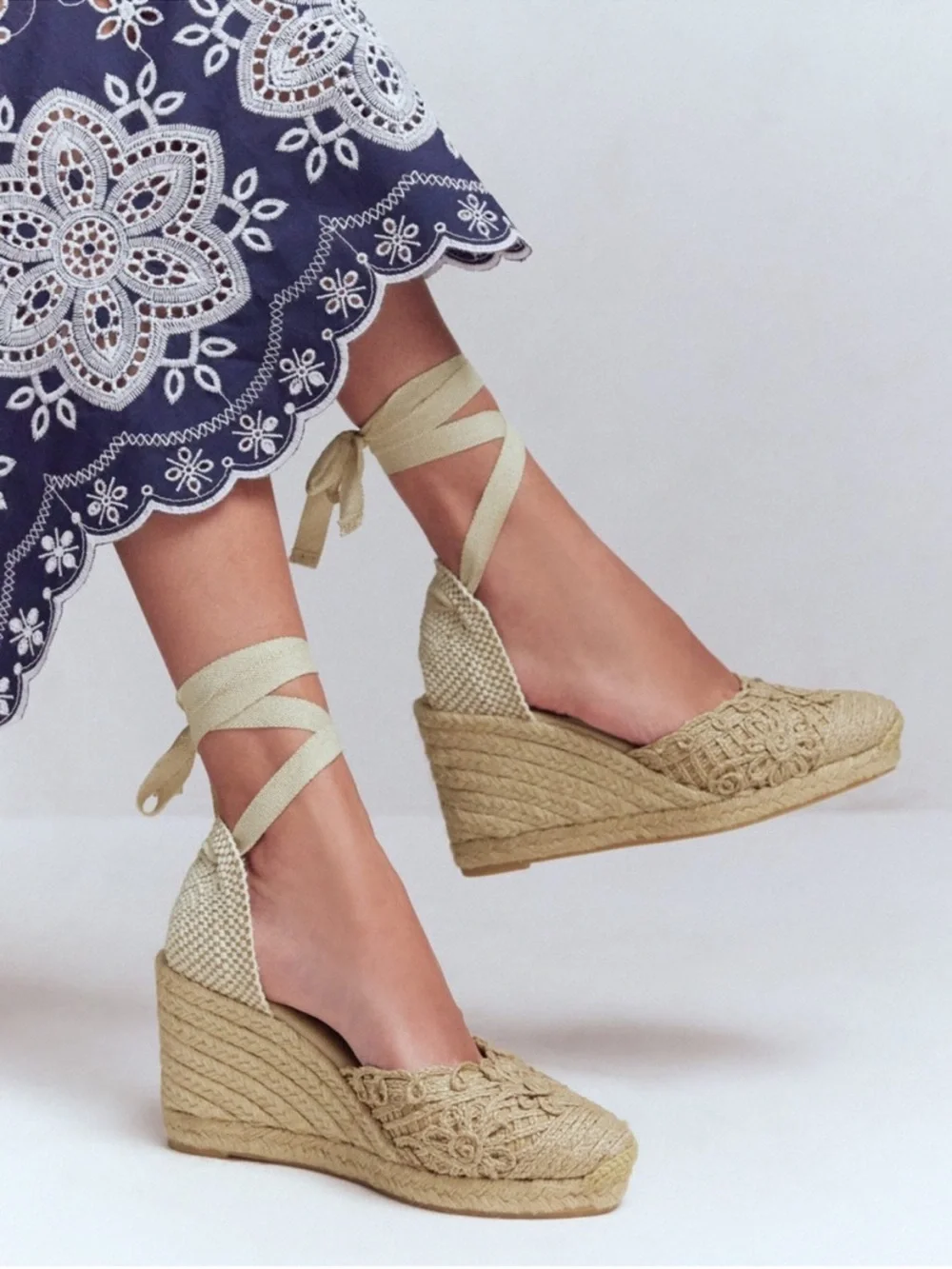 BODEN Cassie High Wedge Espadrille Sandal